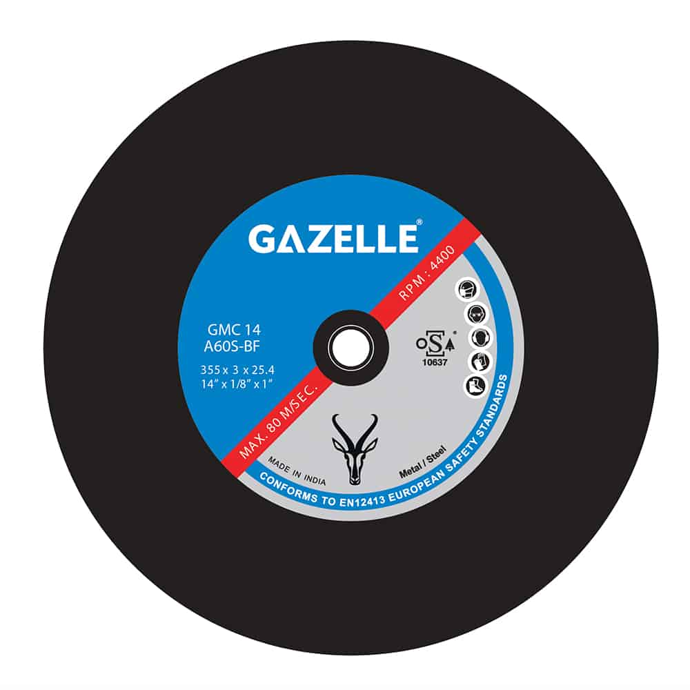GAZELLE GMC12 Metal Cutting Disc 12 In. 300mm Large