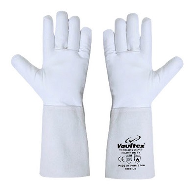 VAULTEX TPJ Chrome Leather Welding Gloves (Double Palm, 40cm)