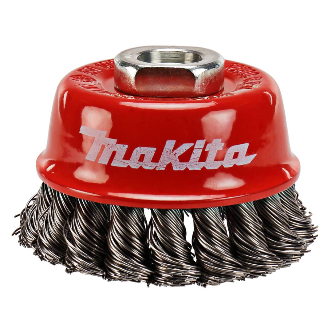 MAKITA P-04488 Wire Cup Brushes Twisted 75Mm Diameter