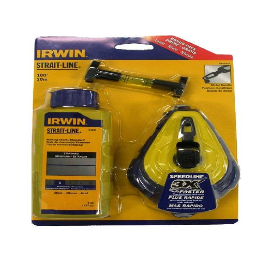 IRWIN T64494LP Chalk Line Set Blue 30M/100Ft
