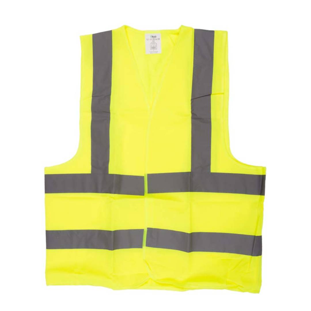 UKEN UJ2603XL Safety Jacket Green, Mesh, 2" Reflector, XL