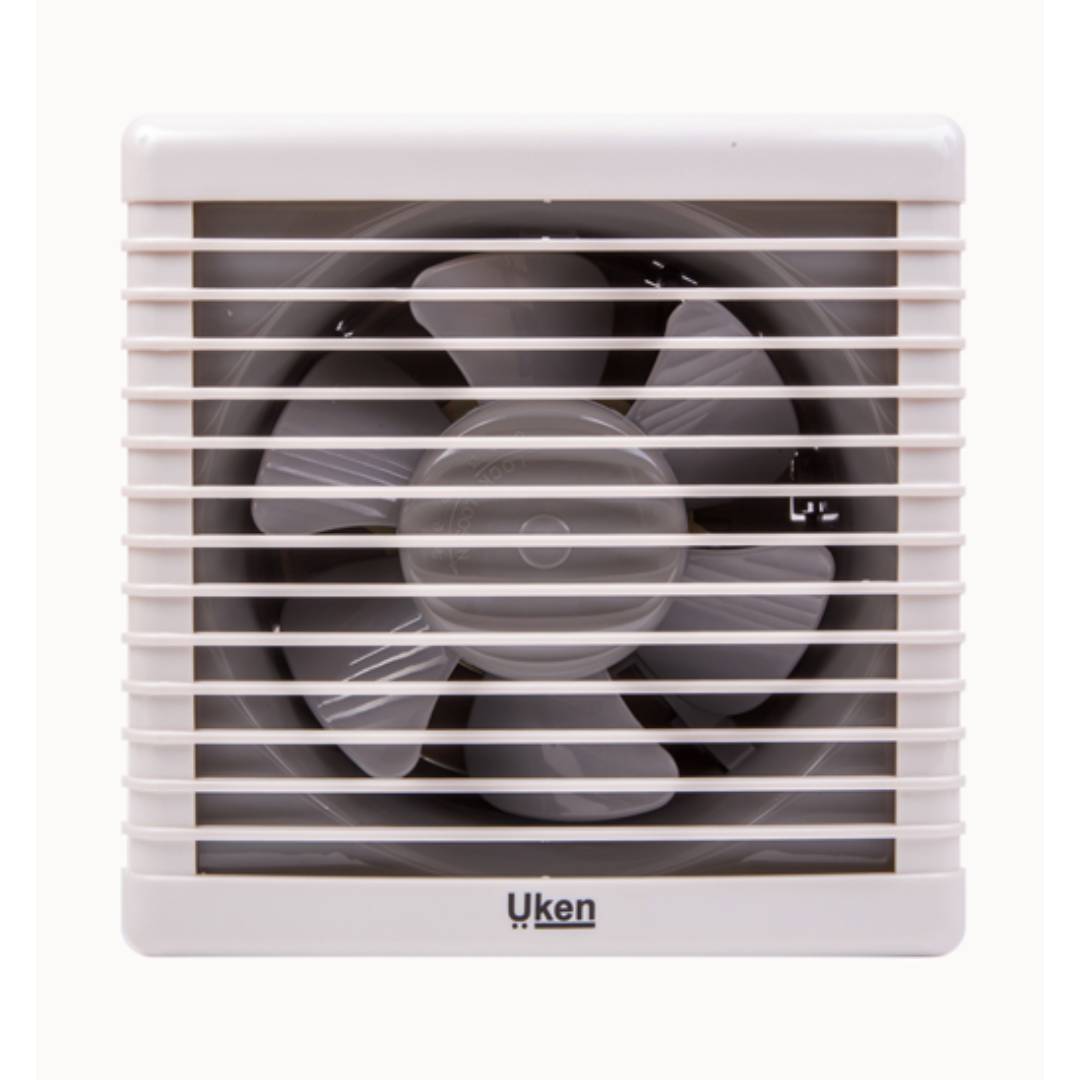 UKEN APC20E1 Exhaust Fan 8" Square- A/Shutr ABS
