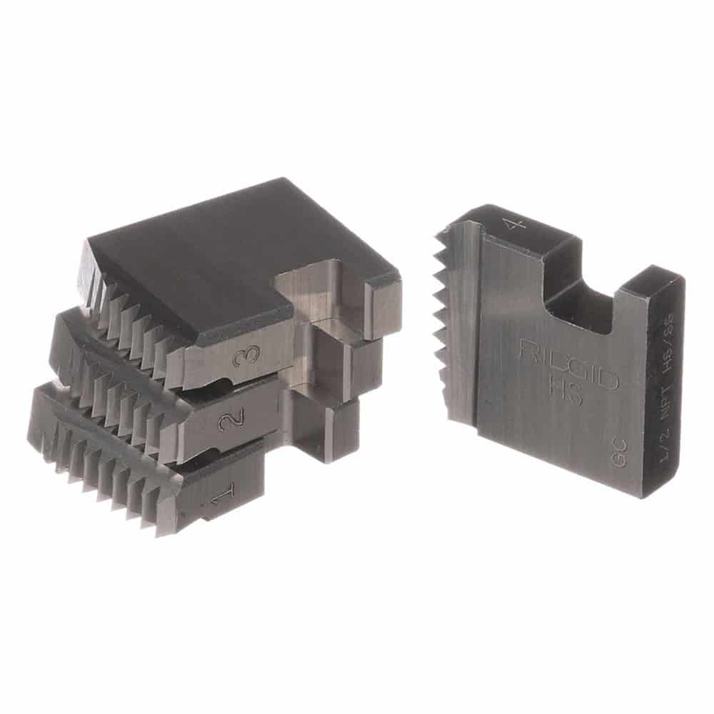 RIDGID 37915 Pipe Die Set, Stainless Steel, NPT, 1/2 In