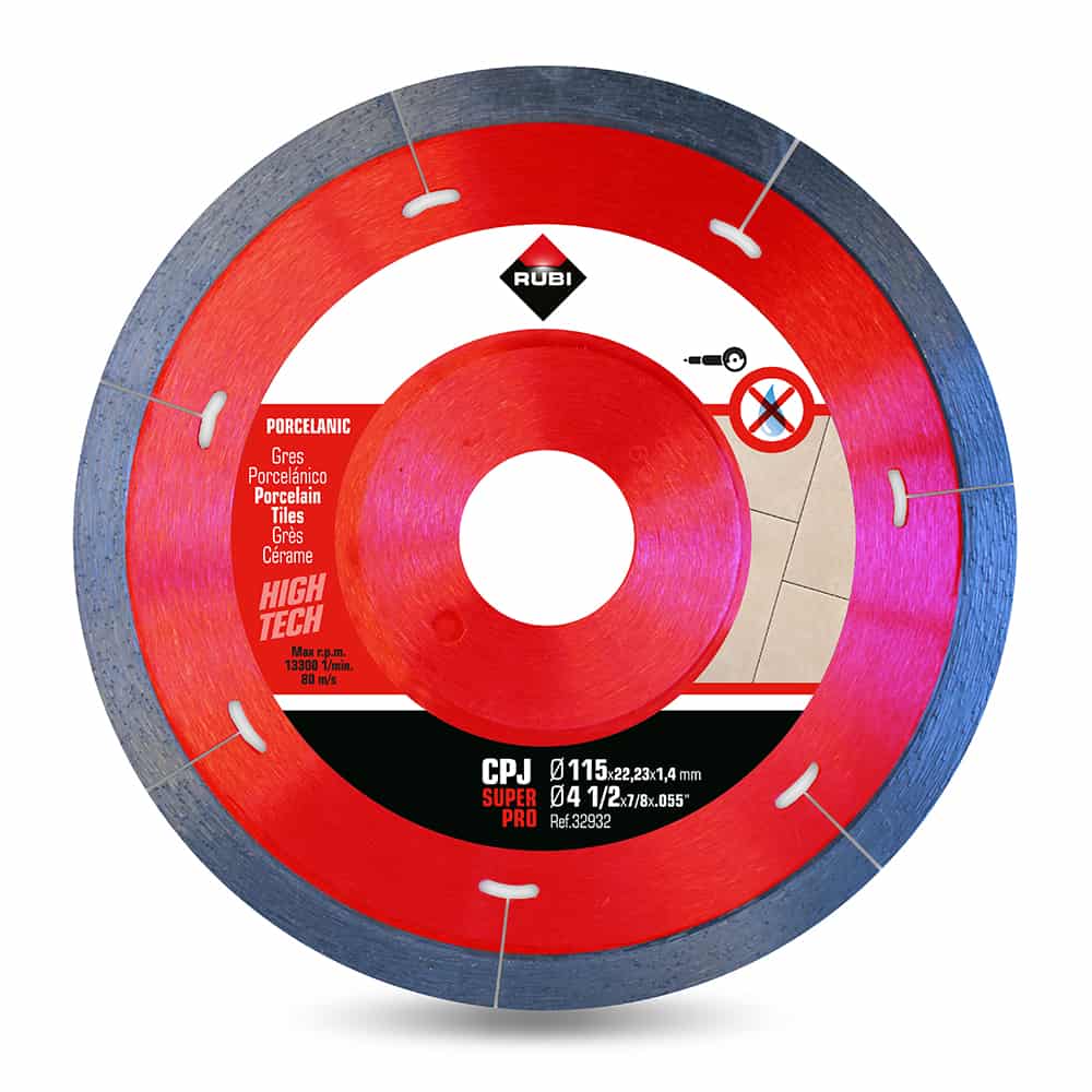 RUBI 32932 Porcelain Tiles Diamond Blade 115mm