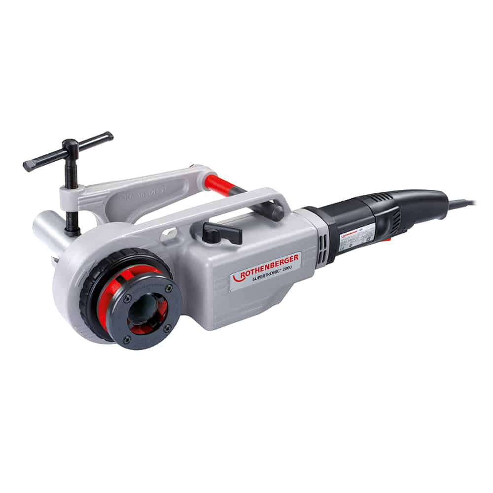 ROTHENBERGER 7.1256 Supertronic 2000 Portable Electric Pipe Threader Set 230V, 1/2-2 In. BSPT